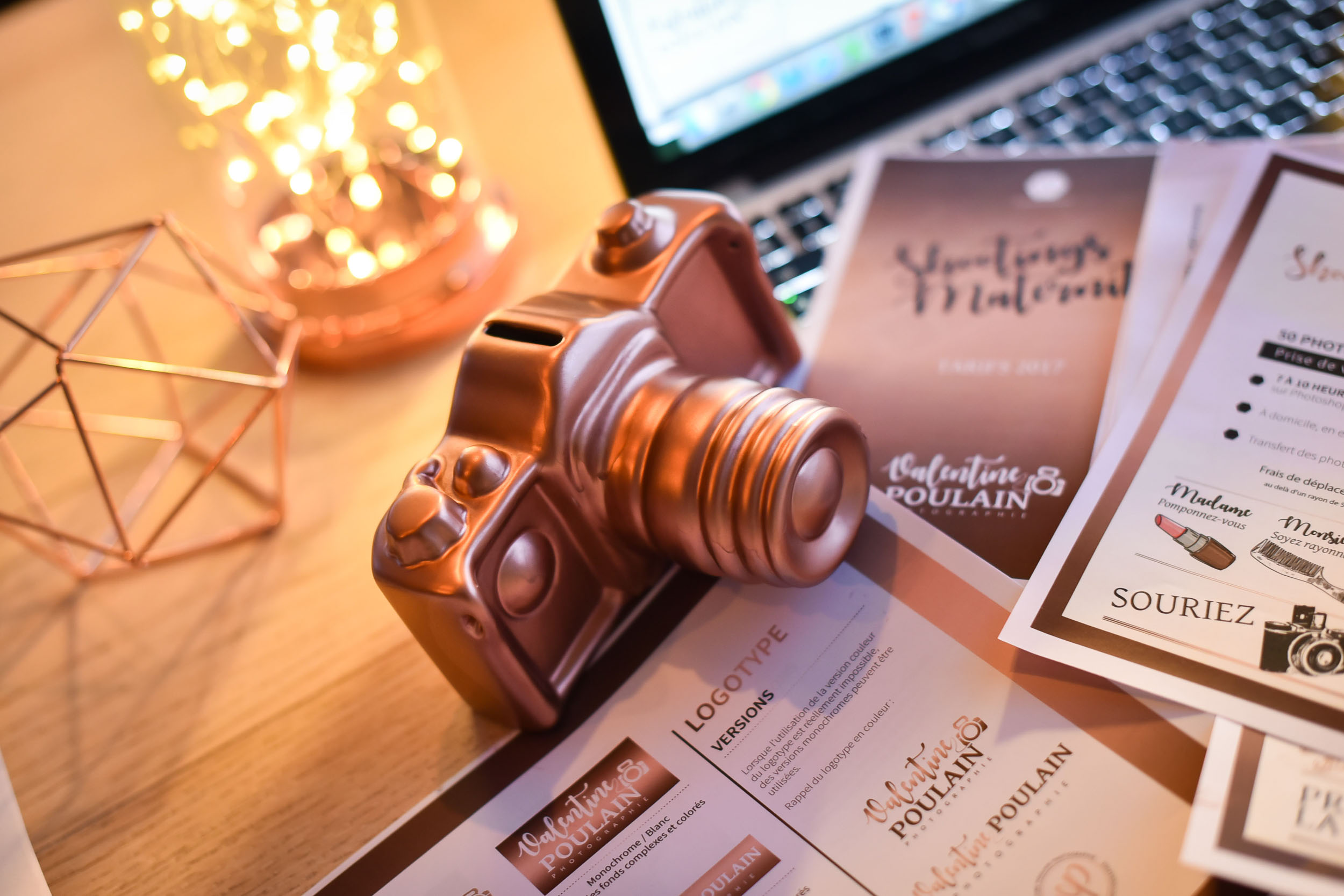 Inspirations Logo Rose Gold ambiance chaude