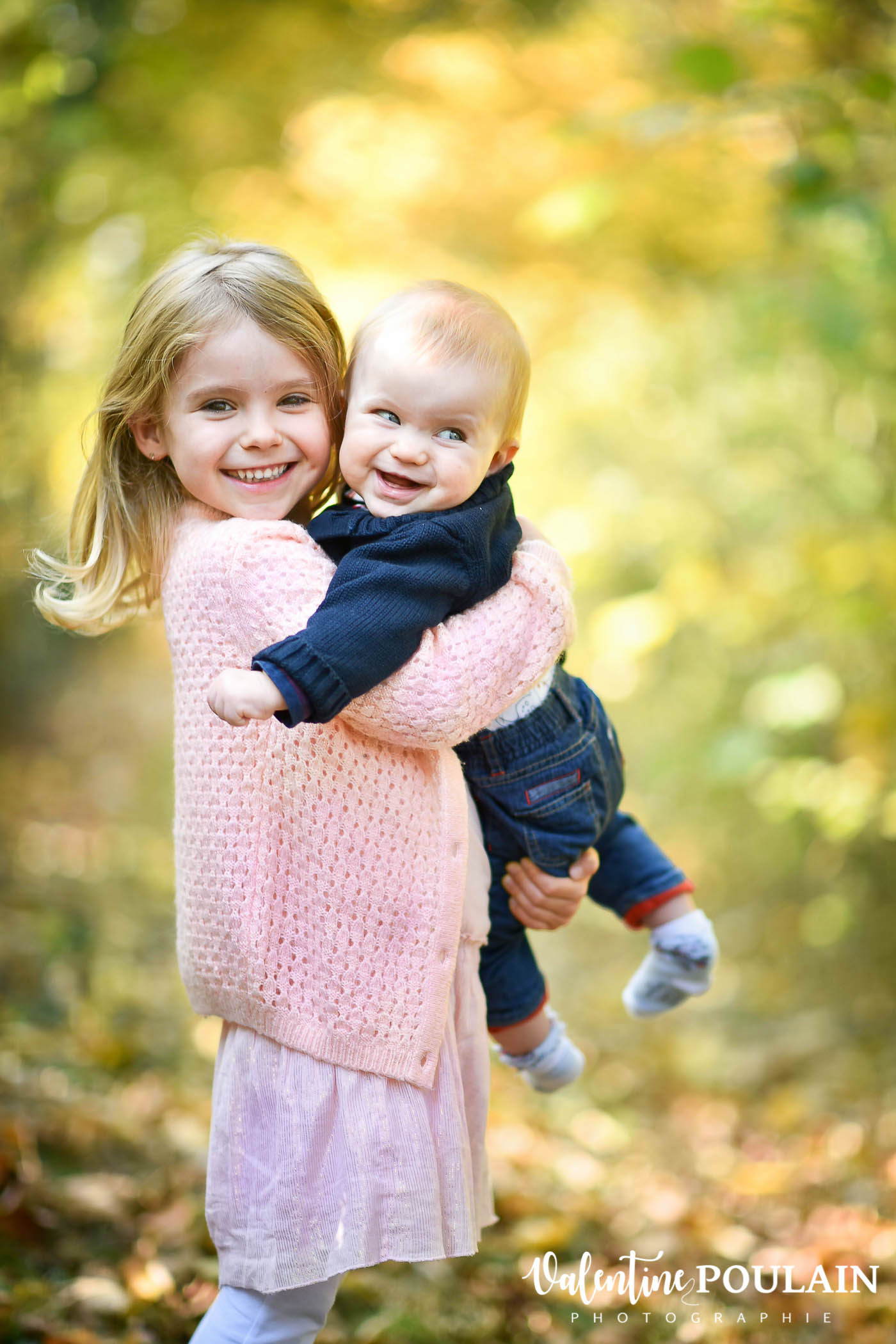 Enfants automne sourires - Valentine Poulain