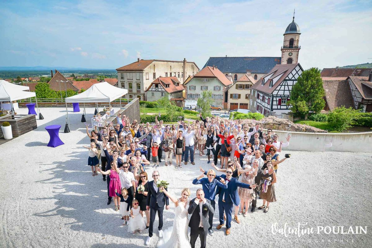 Mariage photo groupe Val-Vignes