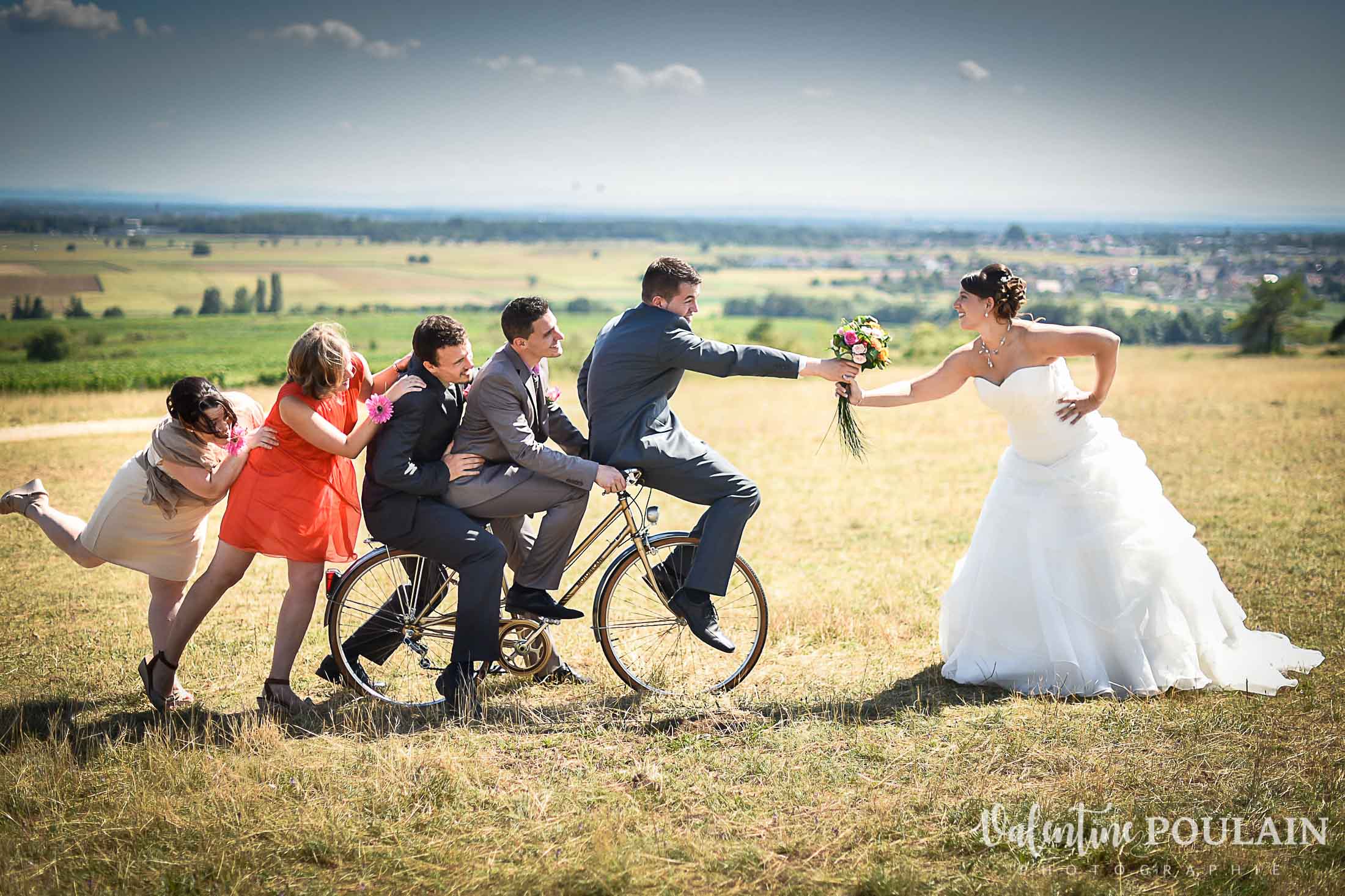 Vélo mariés témoins - Valentine Poulain
