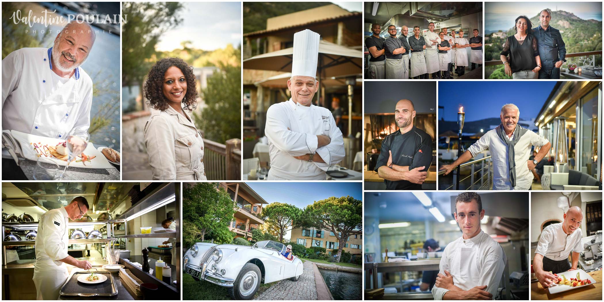 Portraits propriétaires hôtels chefs restaurants Porto-Vecchio