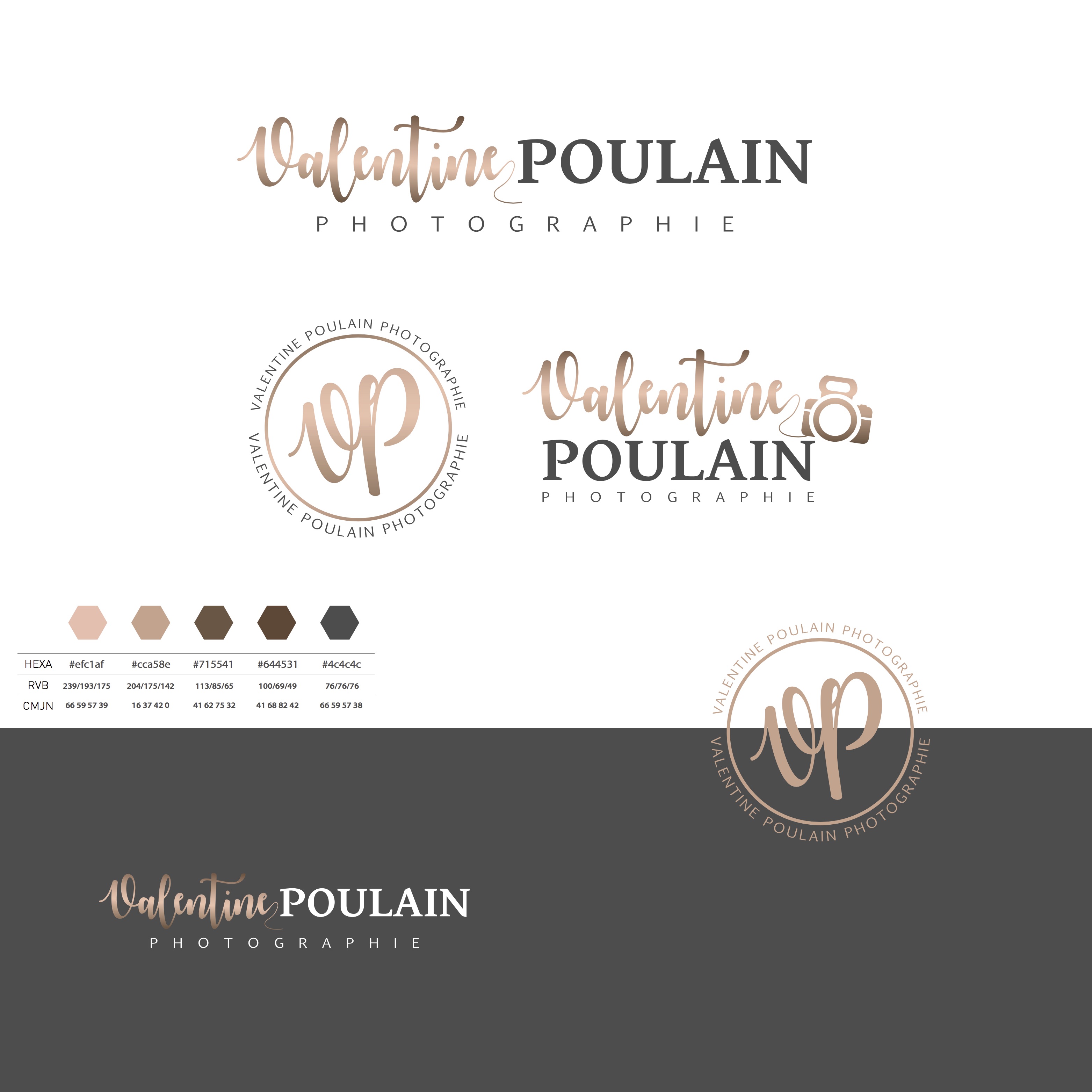 Planche logo Valentine Poulain Photographie - 2017
