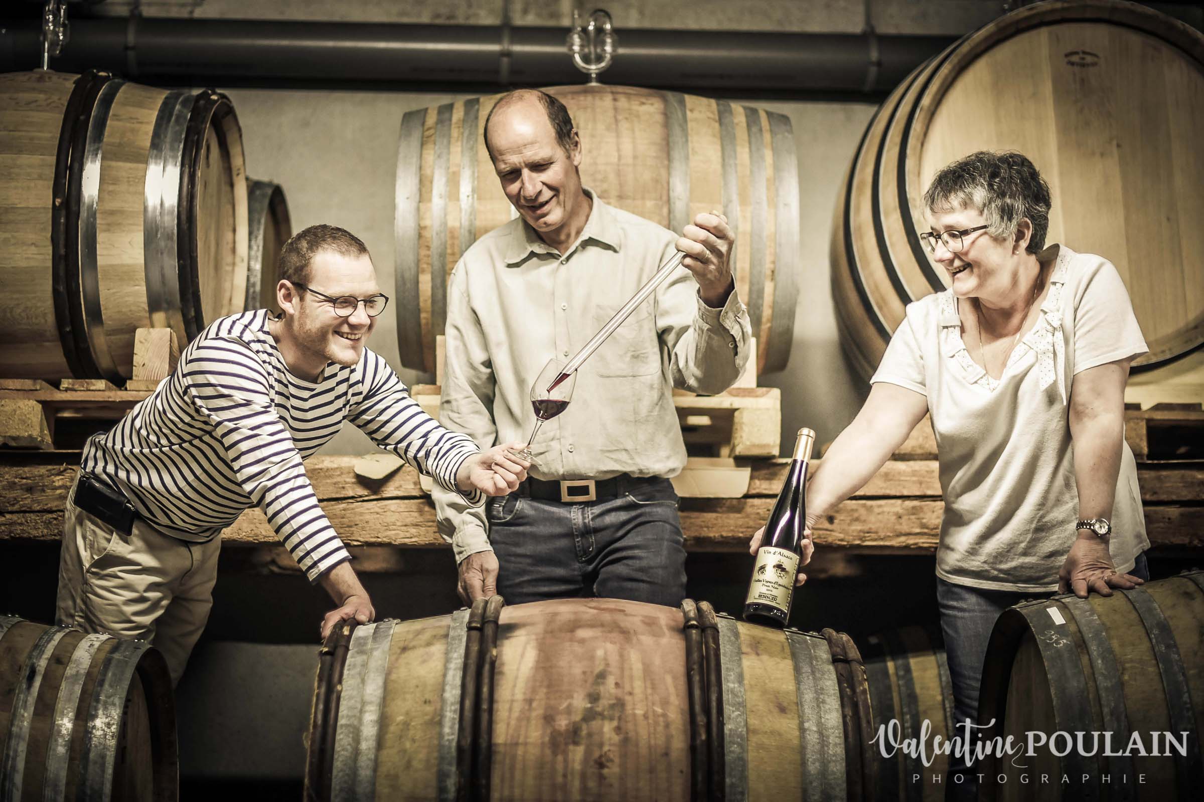 Domaine viticole Hebinger cave à bariques