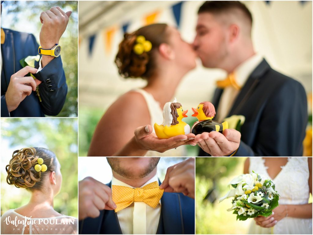 Mariage jaune poussins