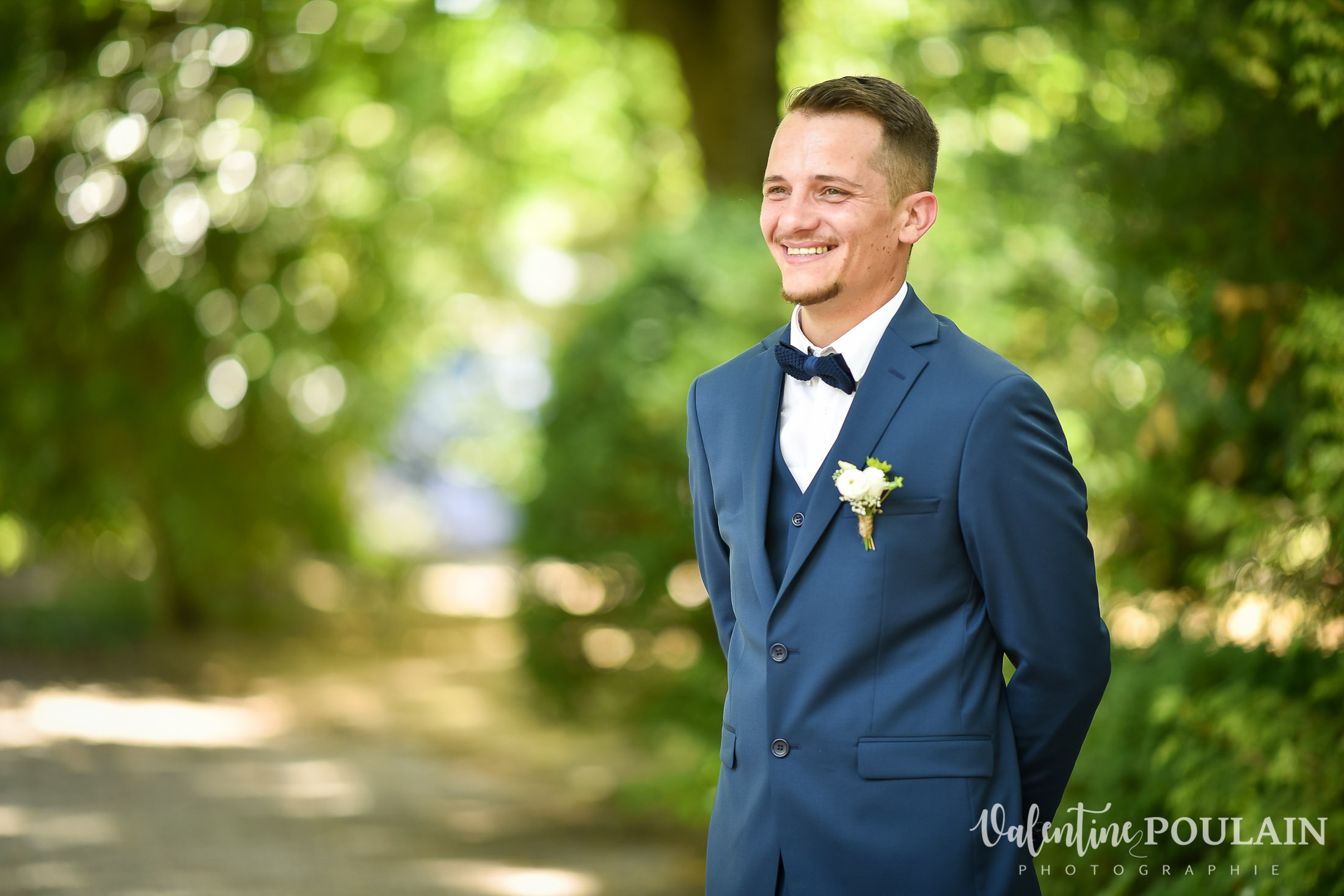 Mariage champêtre cérémonie laïque extérieure first look