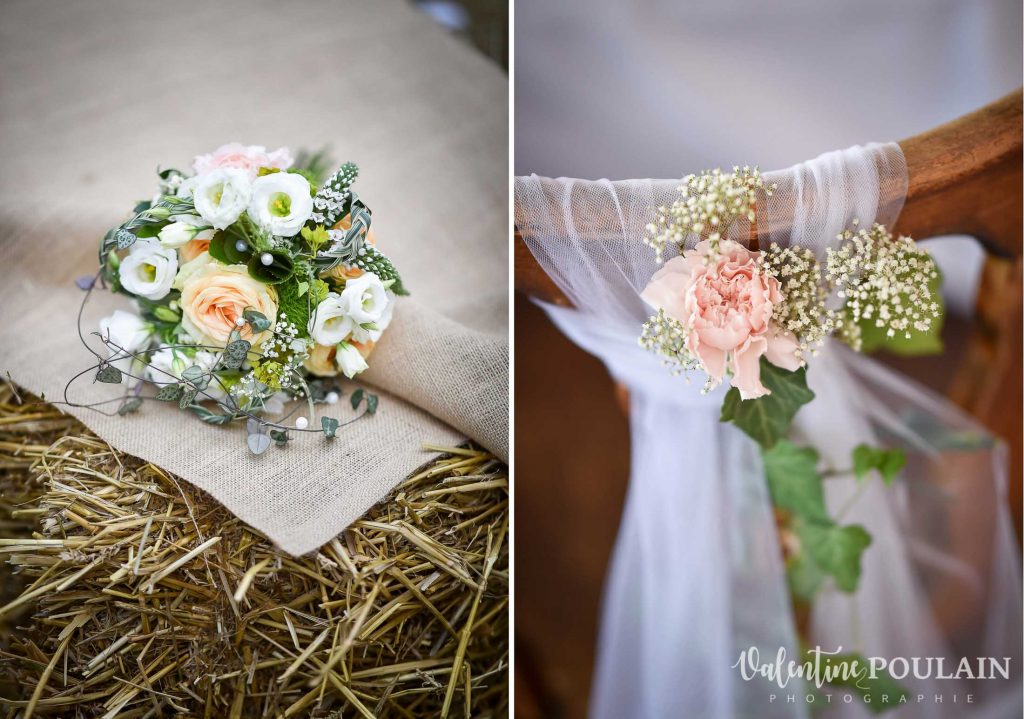 Mariage champêtre cérémonie laïque extérieure décoration