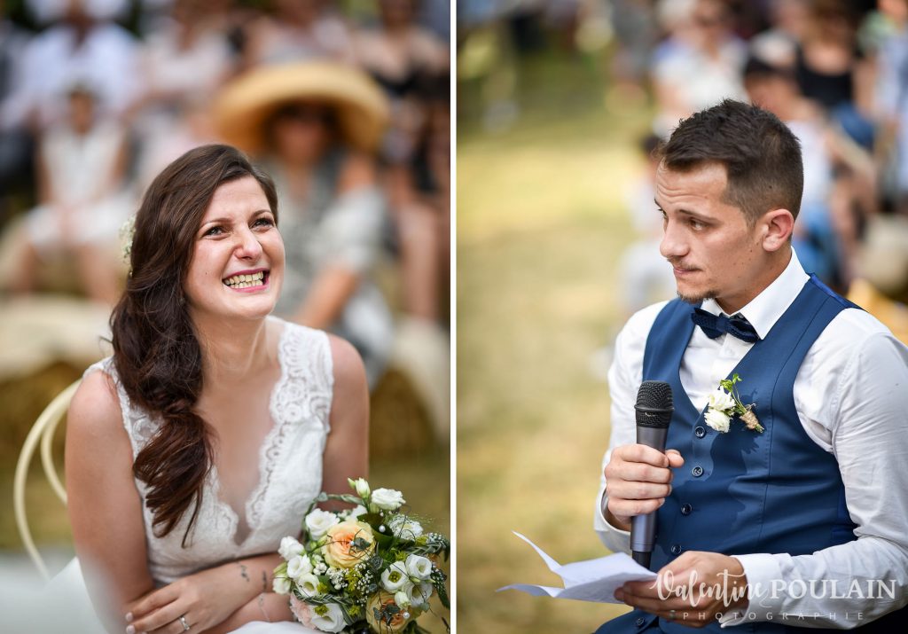 Mariage champ discourstre cérémonie laïque extérieure