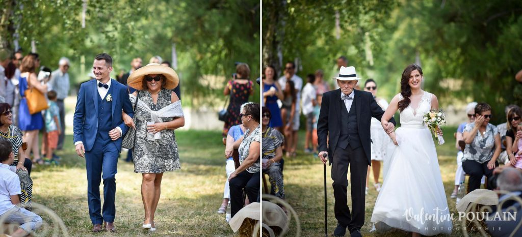 Mariage champêtre cérémonie laïque extérieure