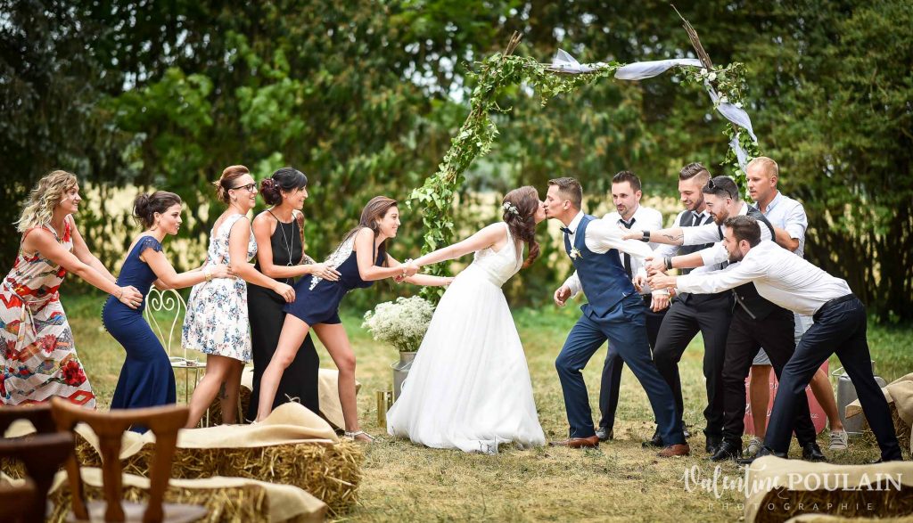 Mariage champêtre cérémonie laïque extérieure