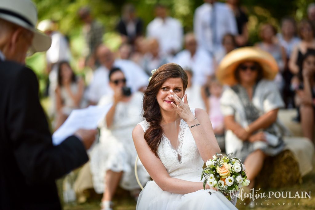 Mariage champêtre cérémonie laïque extérieure