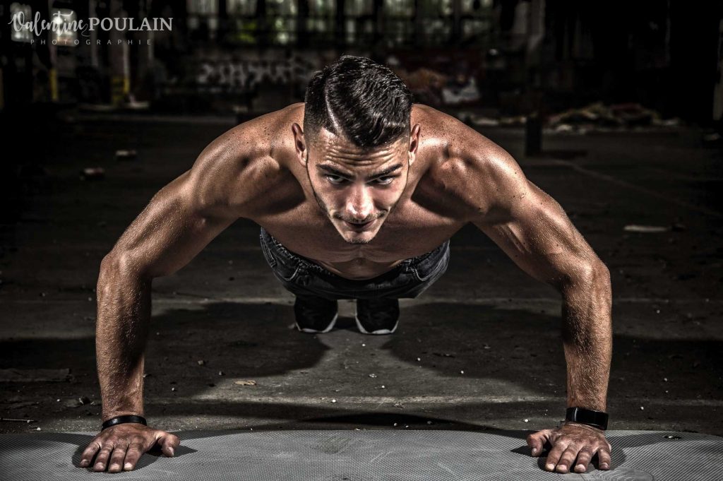 Shooting fitness pompes - Valentine Poulain