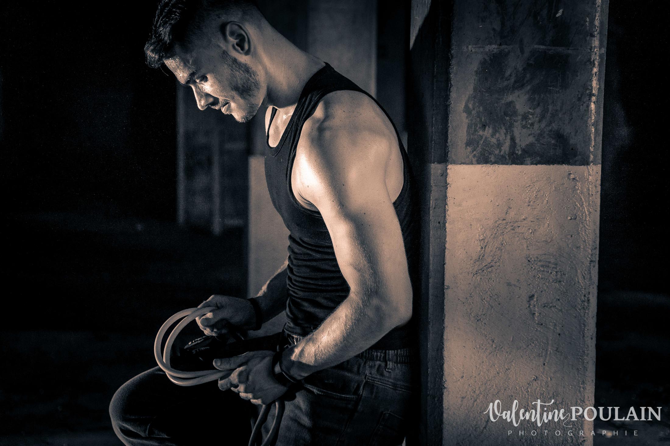 Shooting fitness portrait - Valentine Poulain