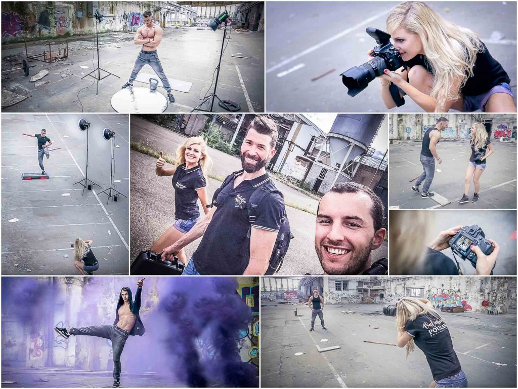 Shooting sportif backstage - Valentine Poulain