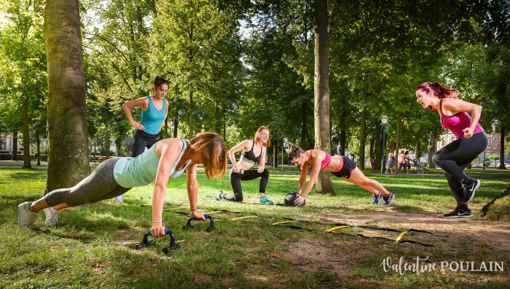 Shooting coaching fitness girls salutations circuit training