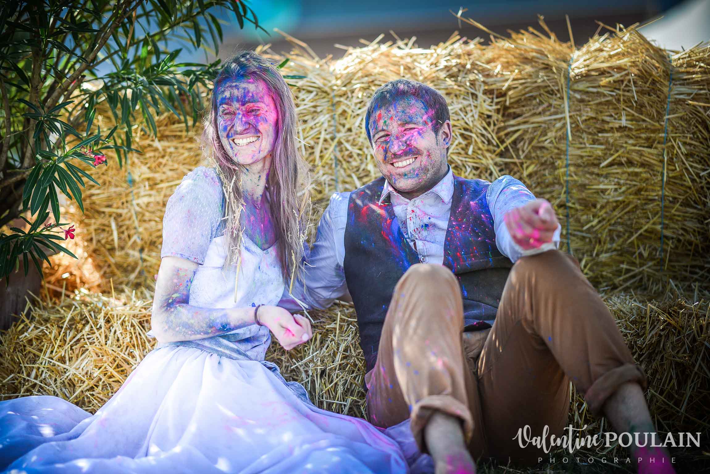 Shooting Trash the dress Holi smiles