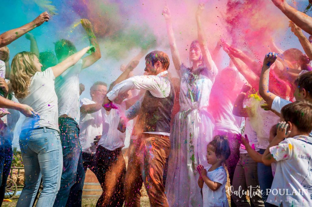 Shooting Trash the dress Holi couleurs