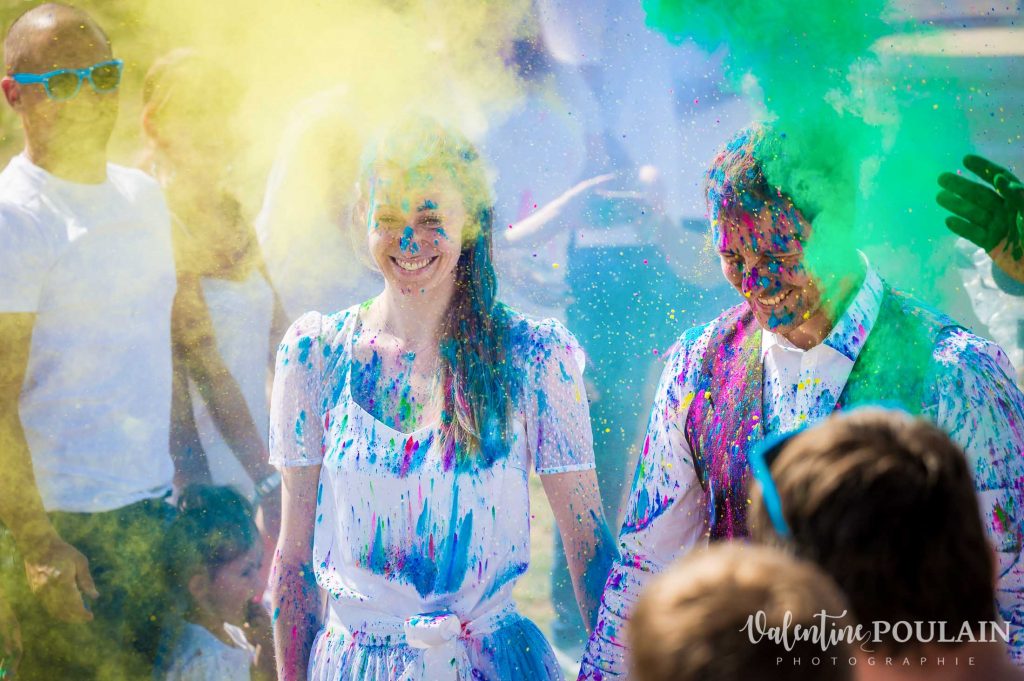 Shooting Trash the dress Holi sourires