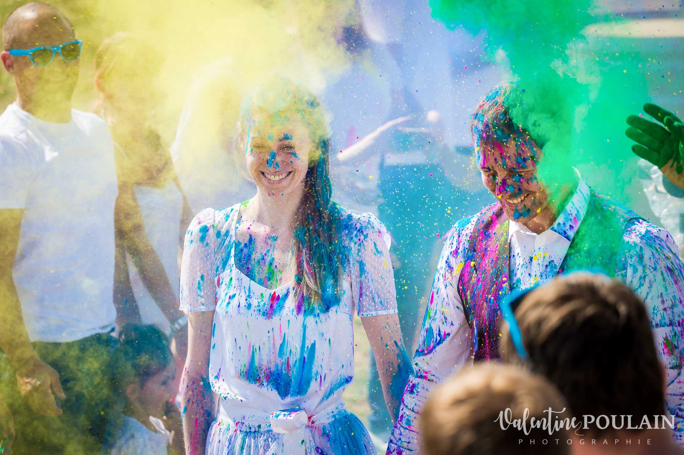 Shooting Trash the dress Holi sourires