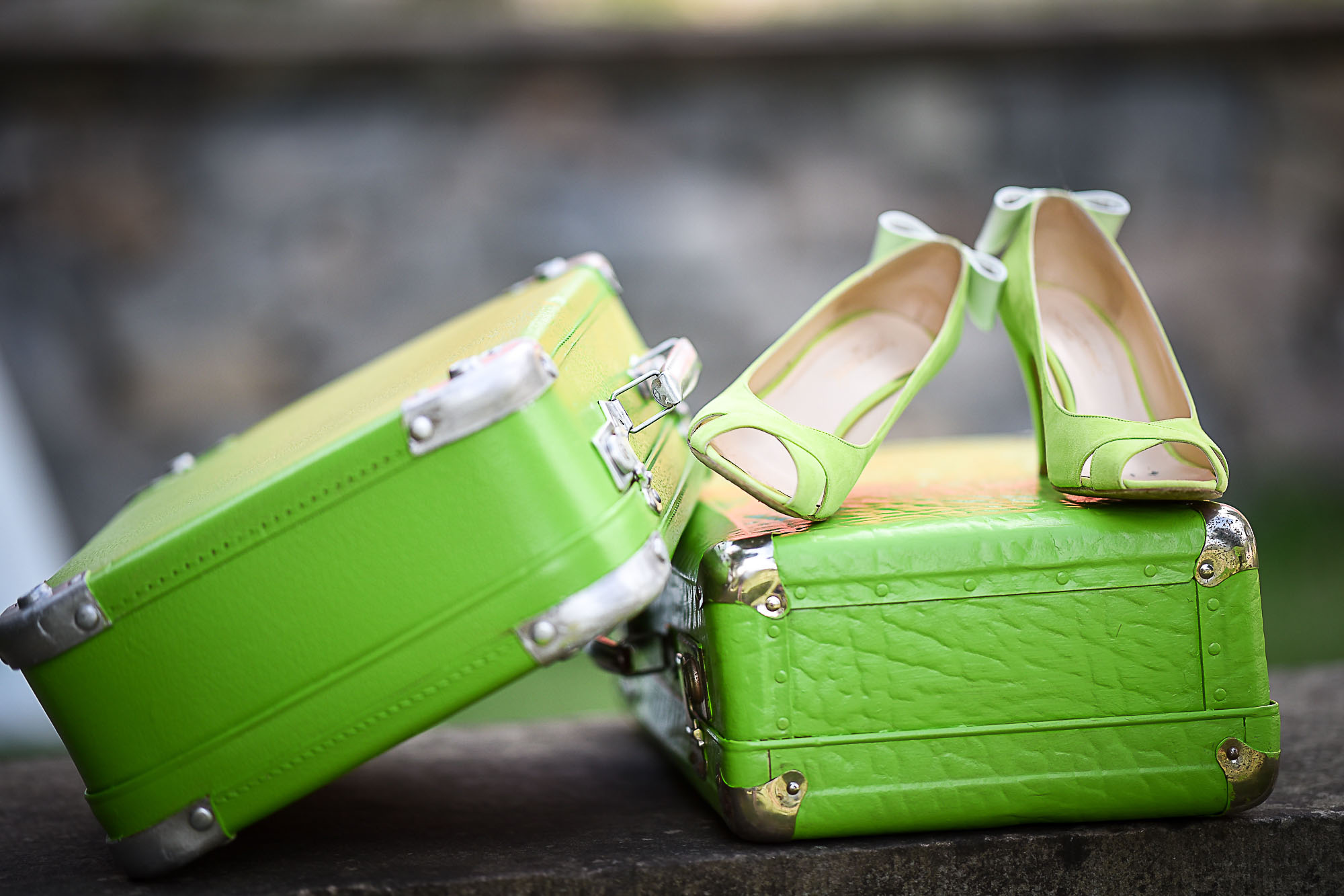 Article blog Valentine Poulain mariage valise verte