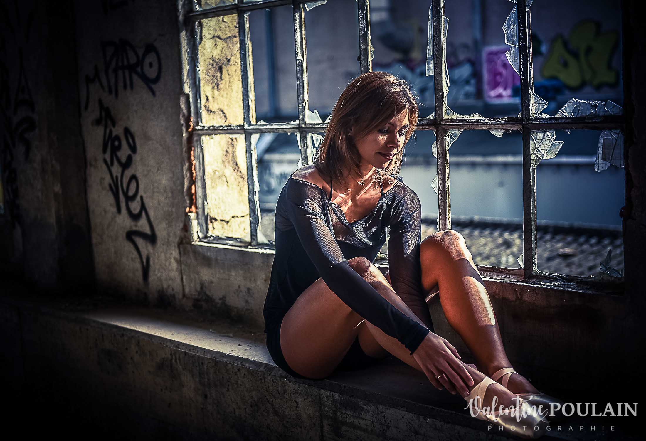 Shooting danseuse classique Justine Fenêtre