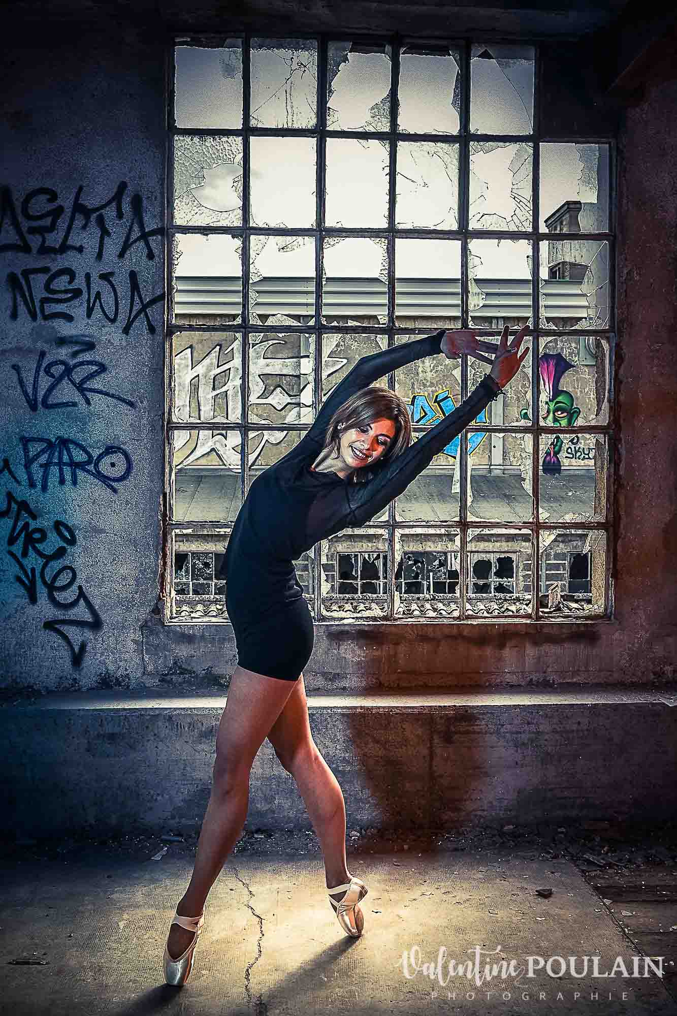 Shooting danseuse classique Justine pointes