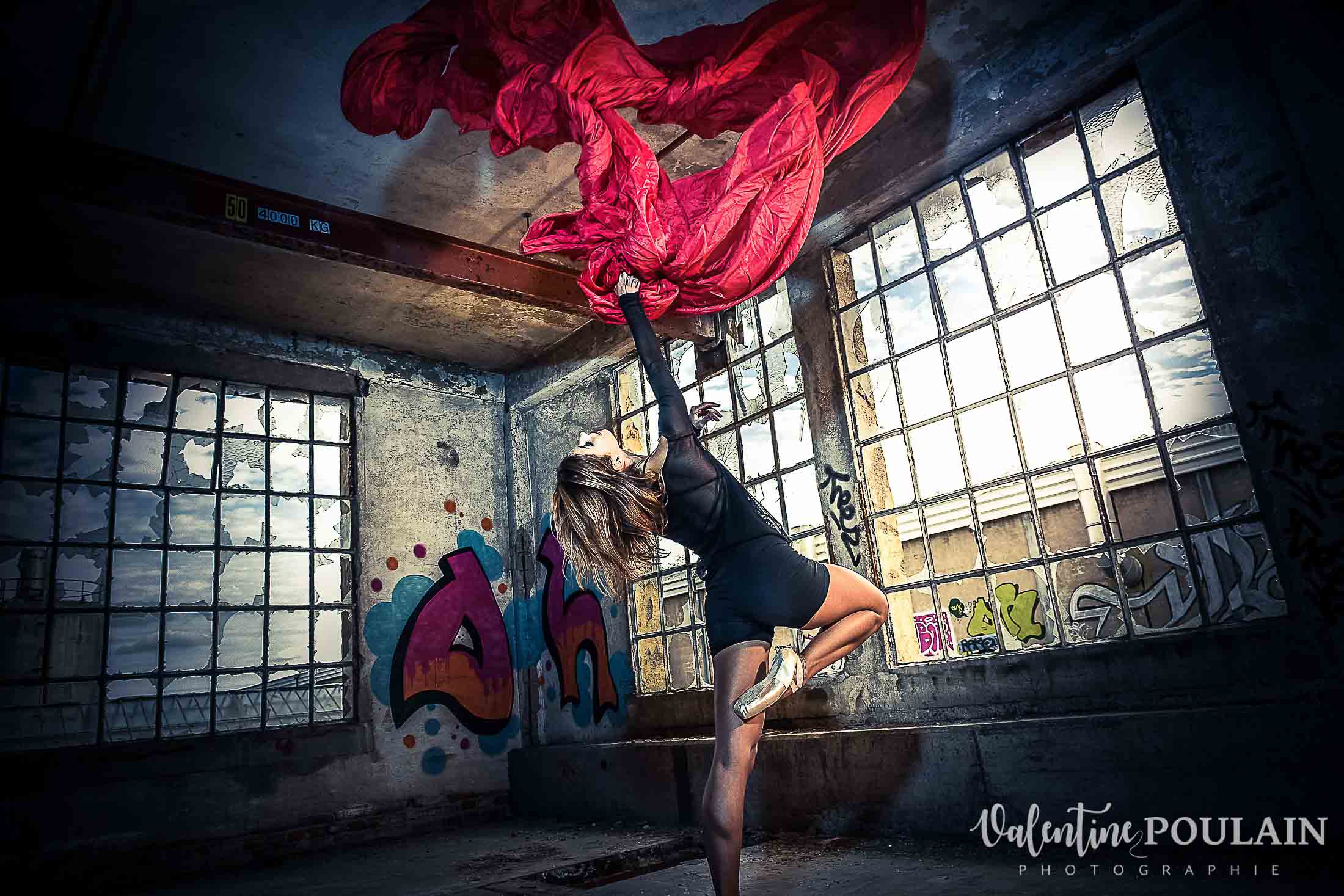 Shooting danseuse classique Justine saut