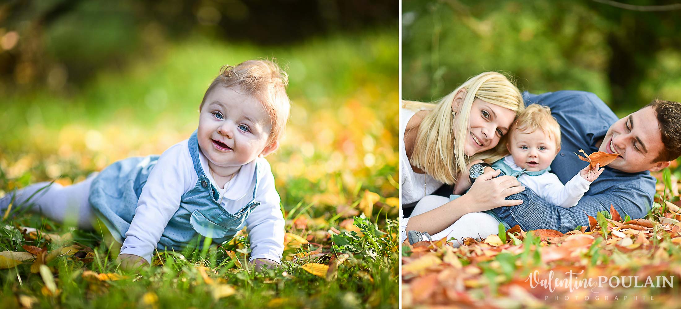 Shooting famille automne feuilles - Valentine Poulain