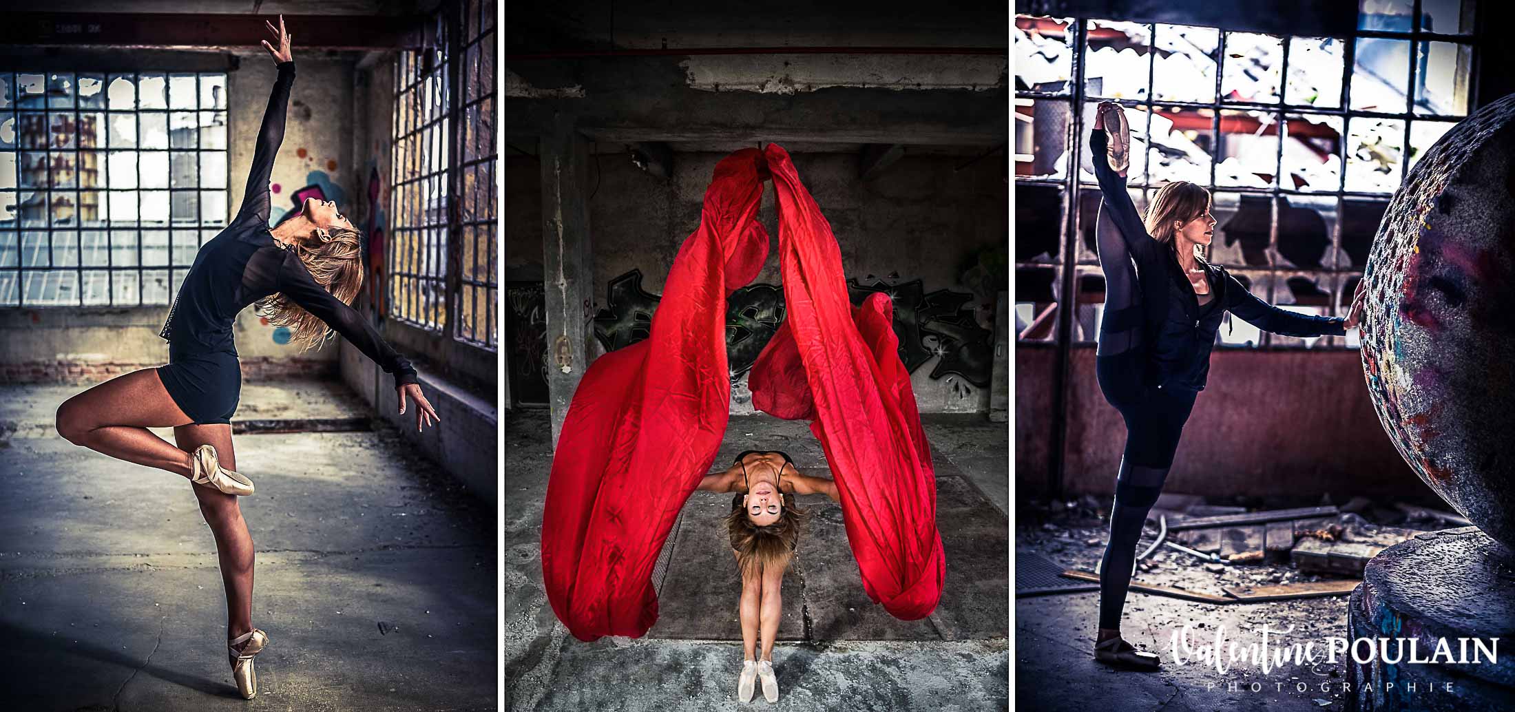 Triptyque danseuse classique