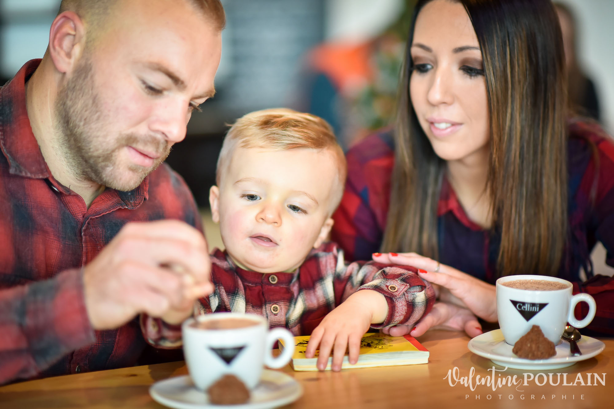 Shooting famille hiver Colmar lifestyle chocolat