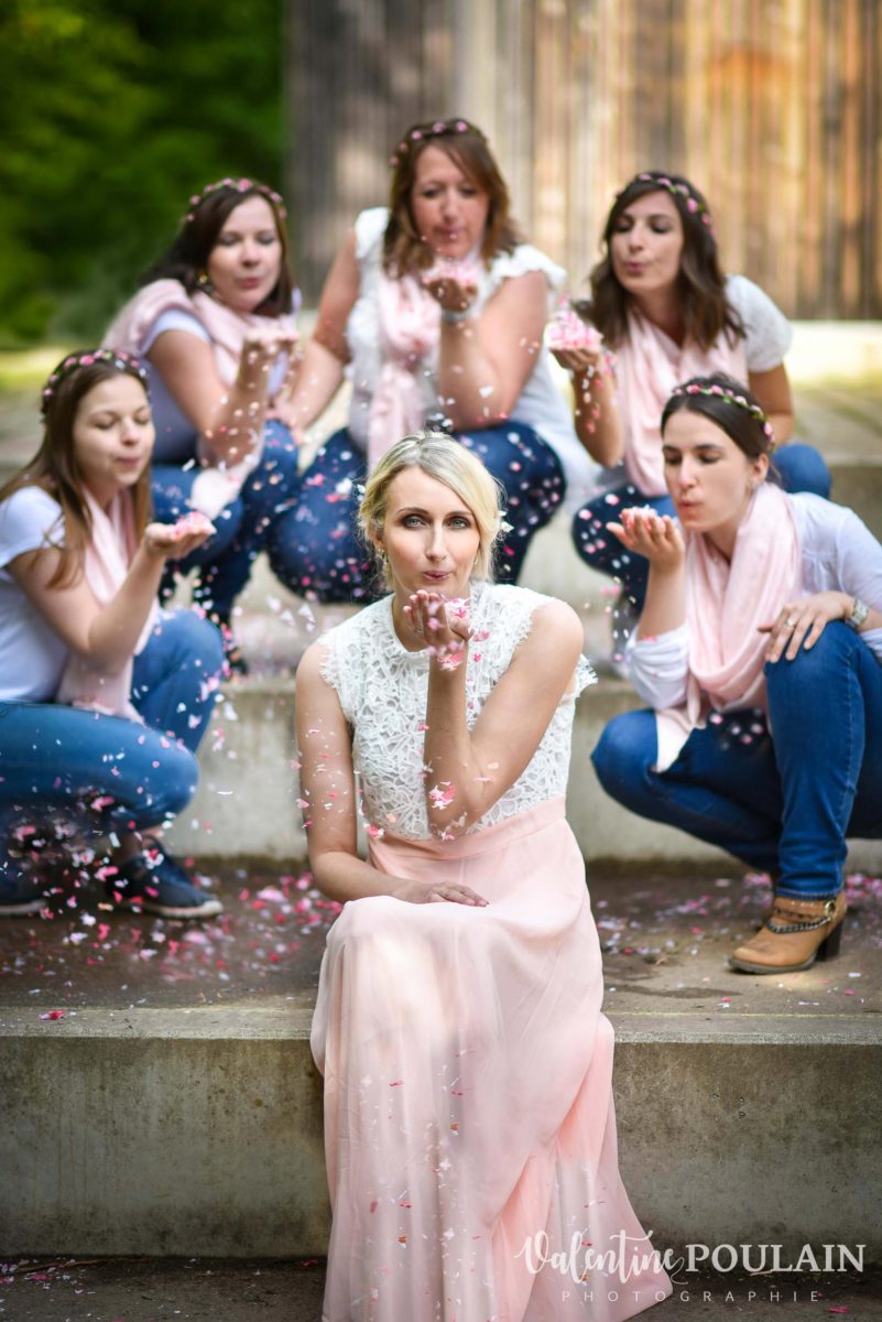EVJF rose confettis - Valentine Poulain