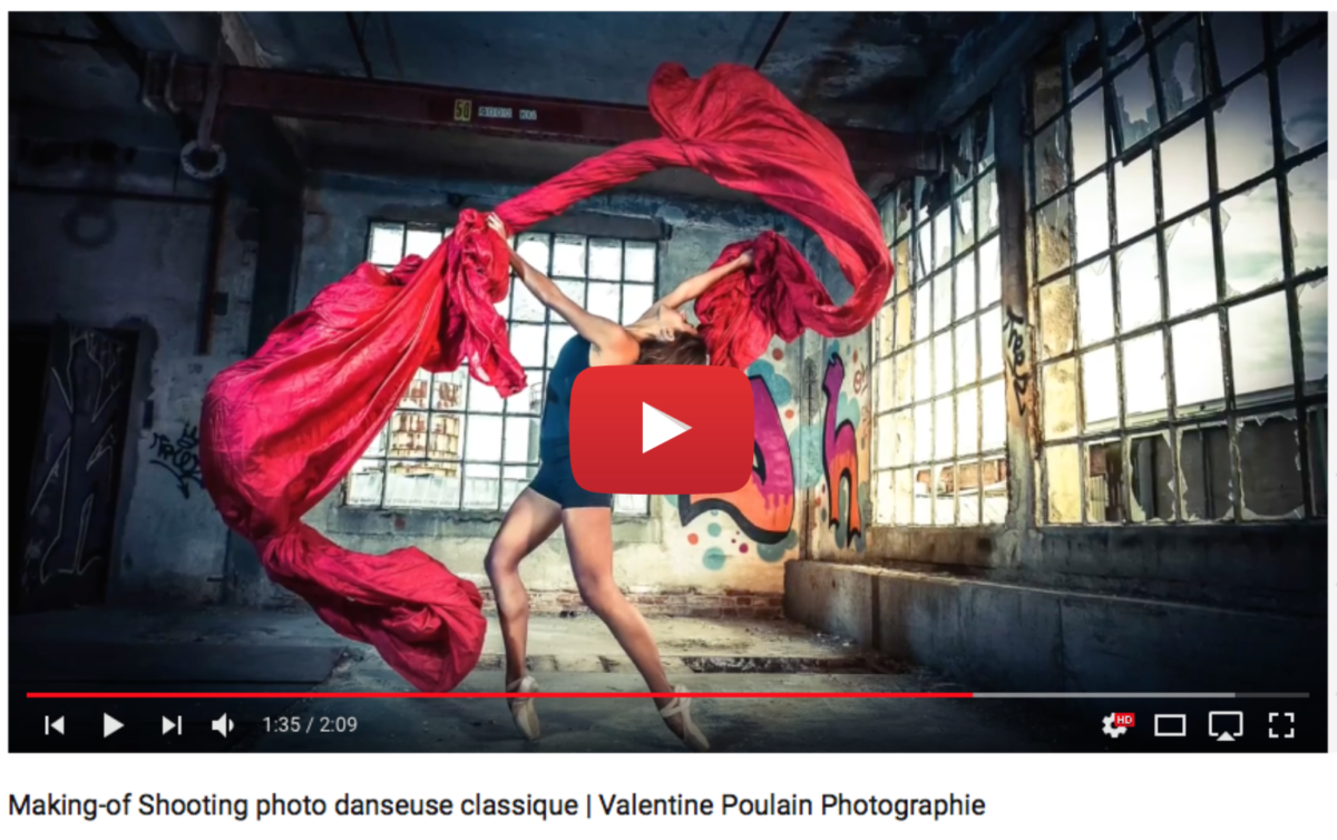 Voir video making-of shooting photo danseuse classique - Valentine Poulain Photographie