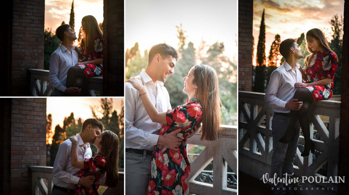 Shooting couple demande mariage Rome église