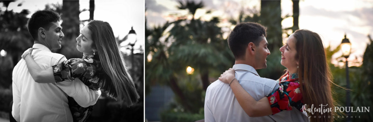 Shooting couple demande mariage Rome porter