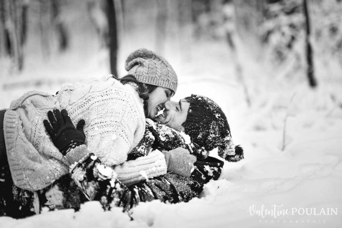 Shooting couple hivernal - Valentine Poulain couchés