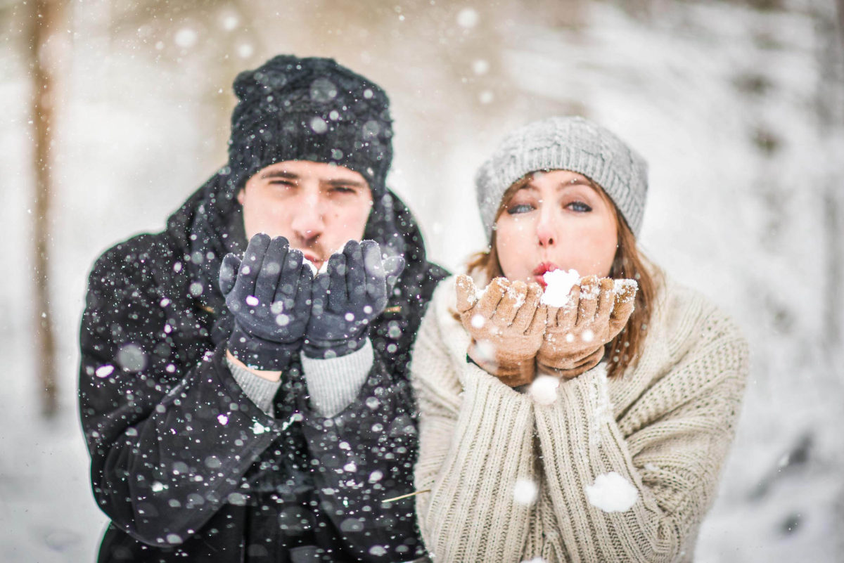 Shooting couple hivernal - Valentine Poulain