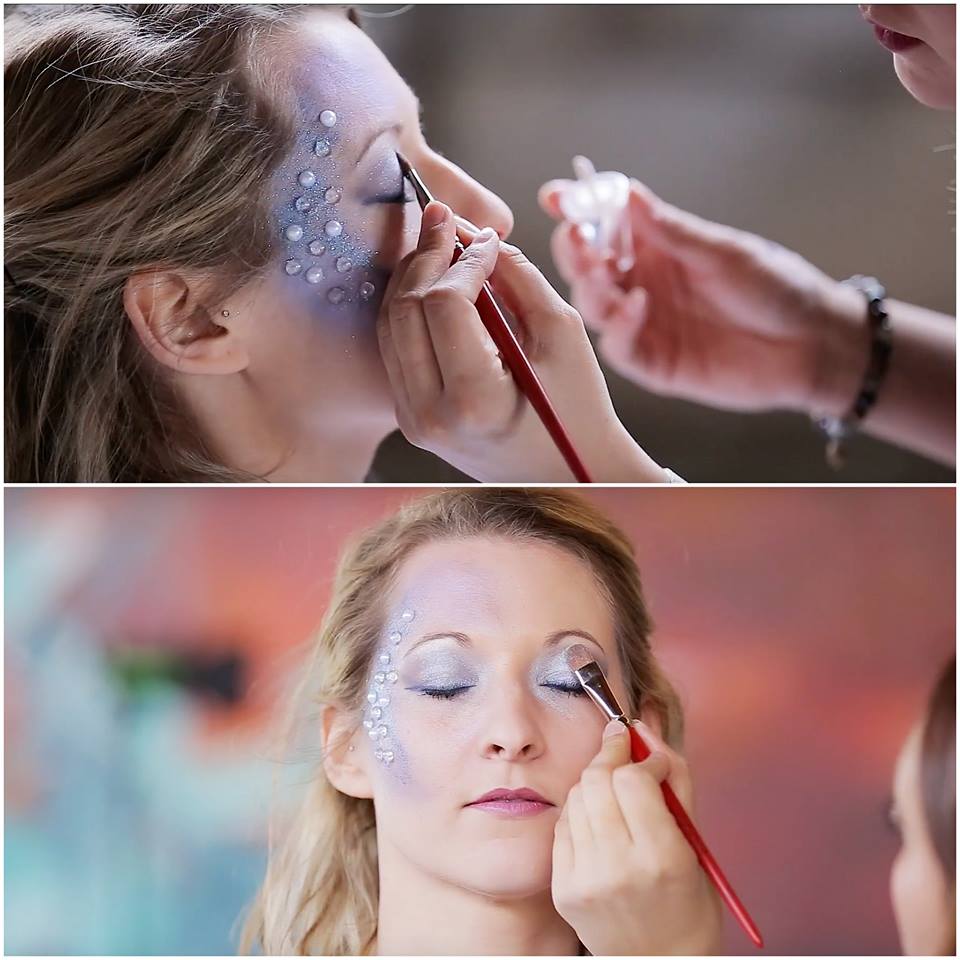 Make-up shooting yoga 