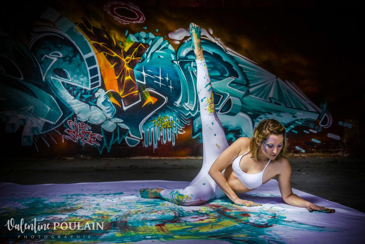 Shooting Yoga girl - Valentine Poulain jambe