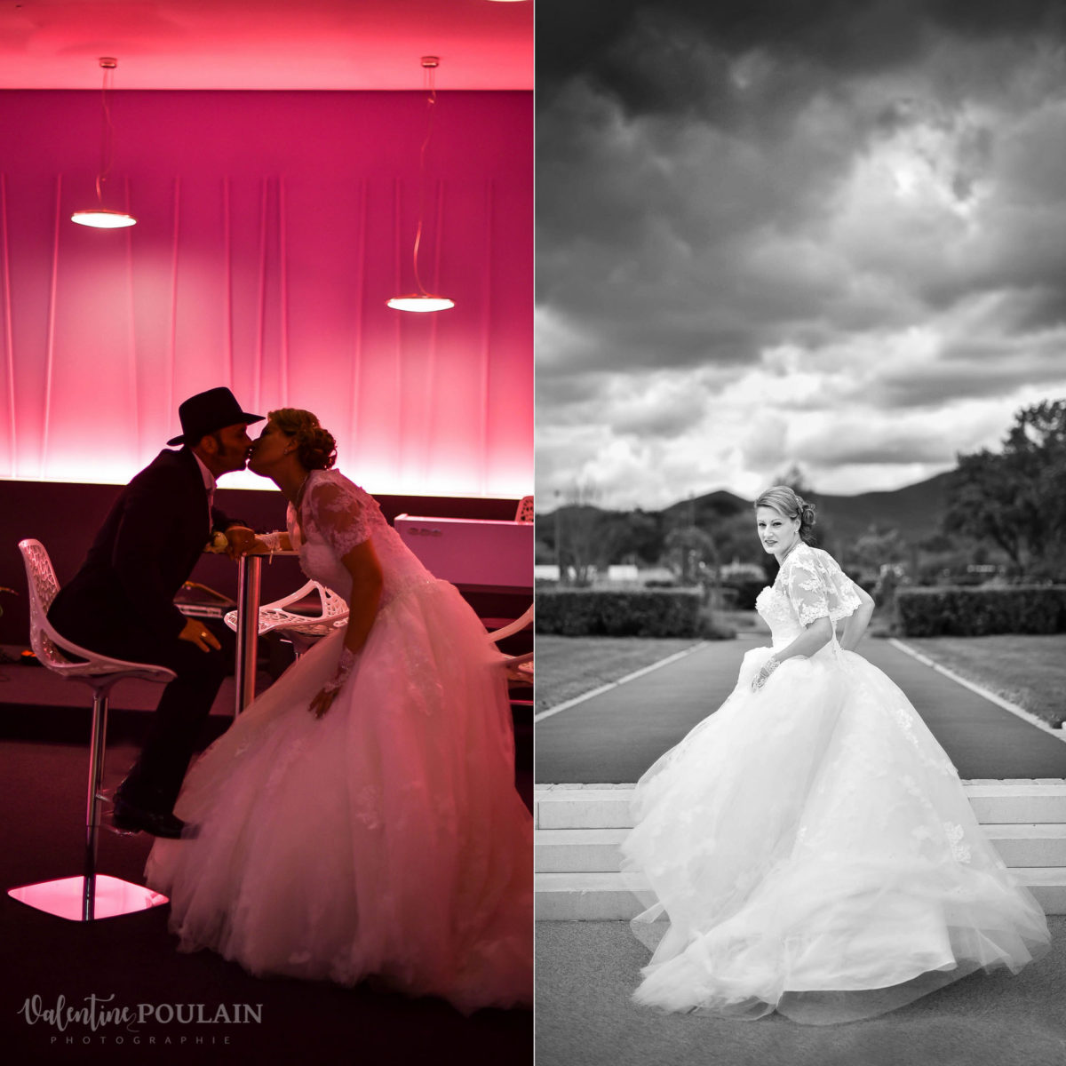 Orage mariage rose - Valentine Poulain
