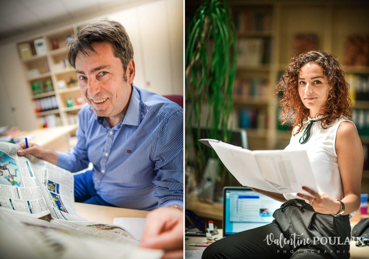 Portrait corporate in situ - Valentine-Poulain journal