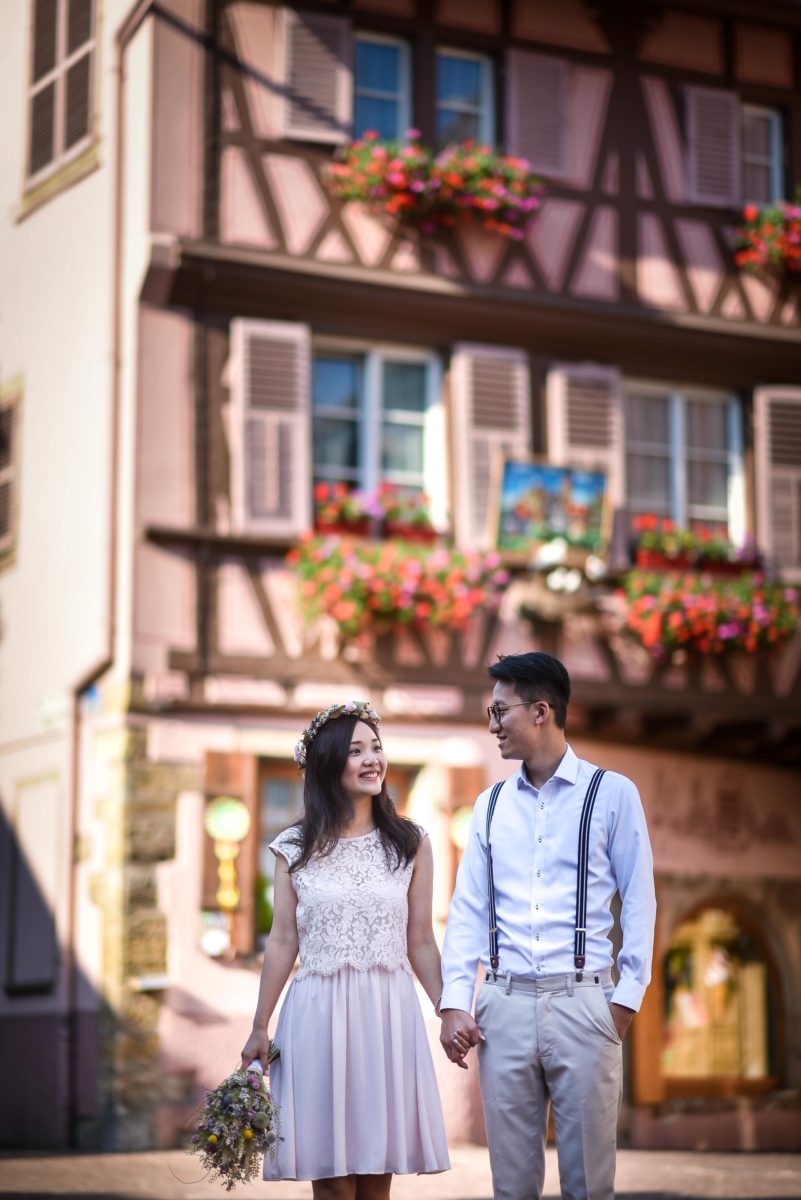 Save the date Colmar couple chinois - Valentine Poulain