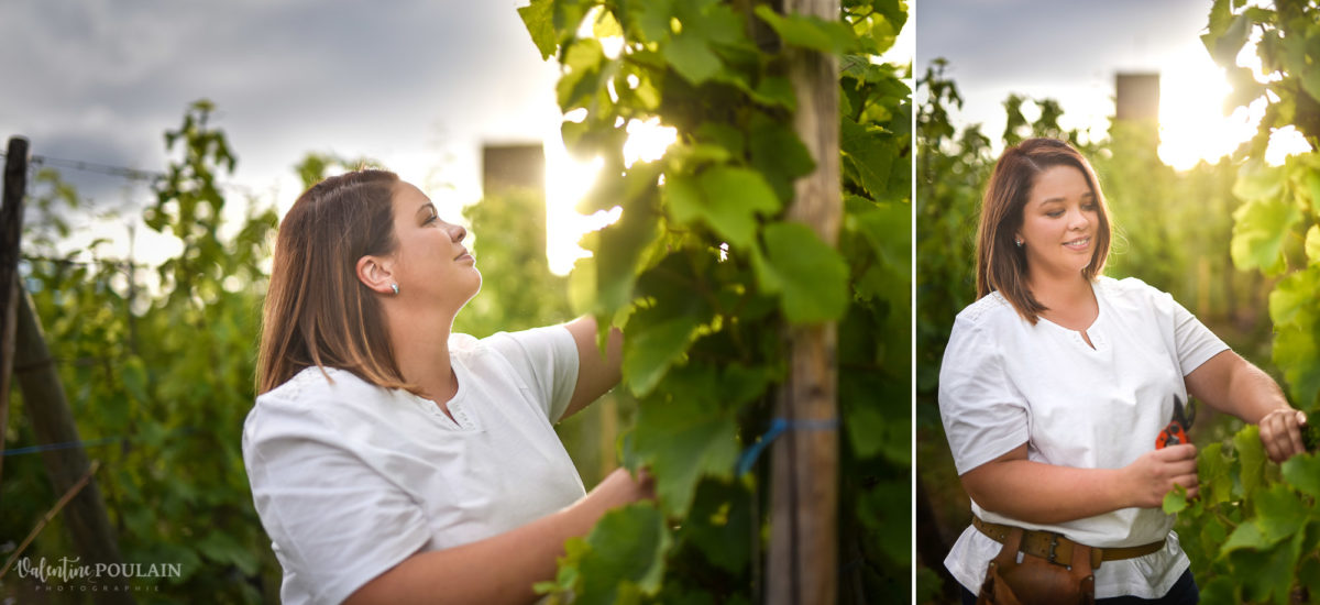 portrait vigneron vignes femme - Valentine Poulain
