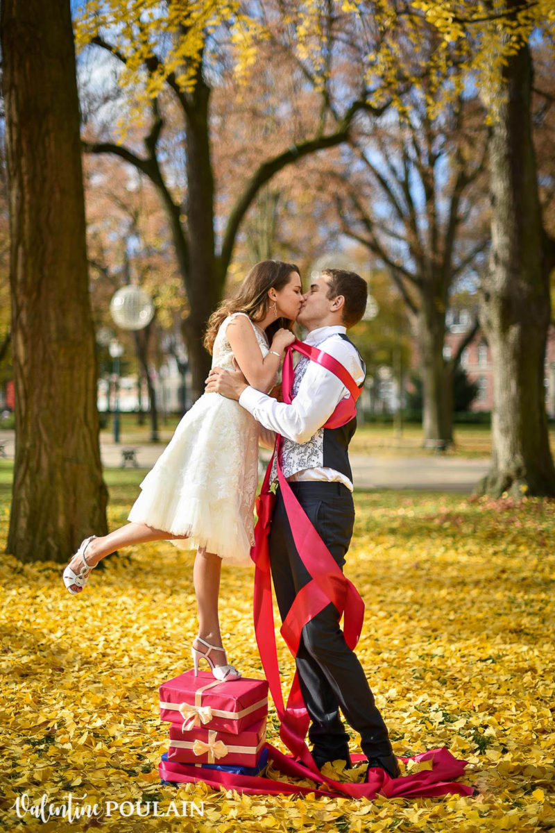 Couple automne cadeau - Valentine Poulain