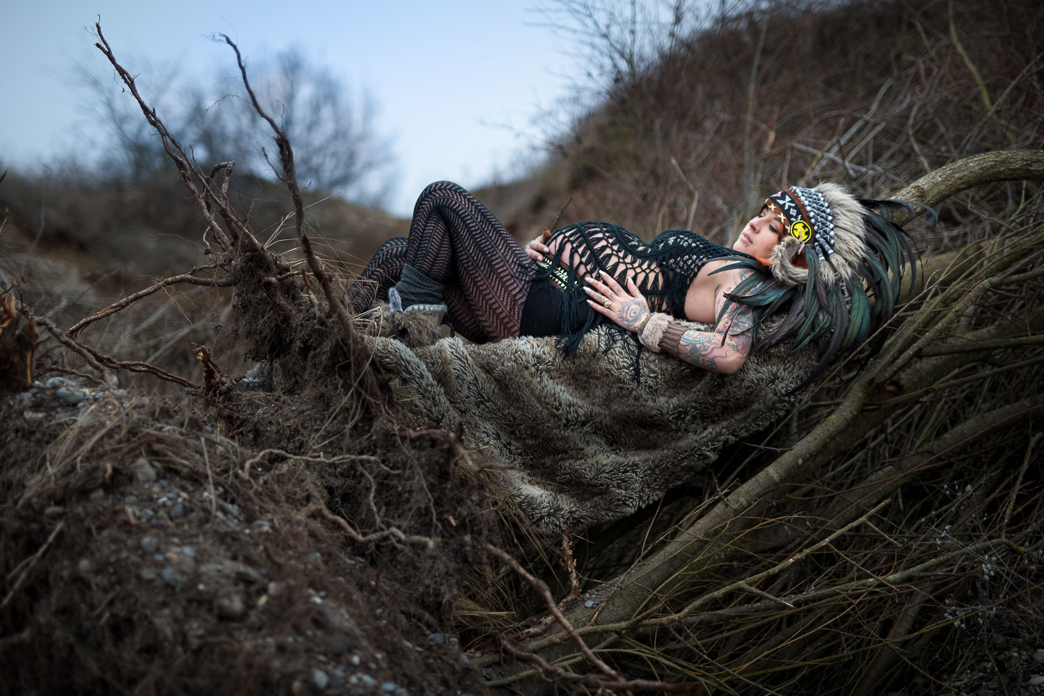Shooting grossesse Virginie burning man