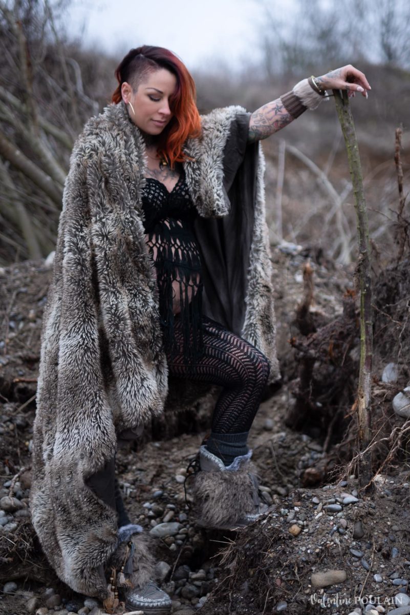 Shooting grossesse alternatif sauvage viking