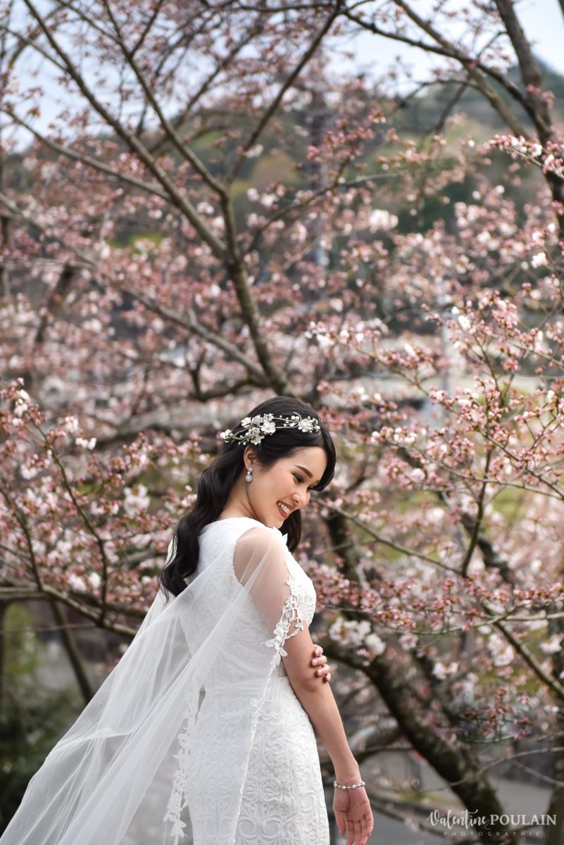 Shooting mariée Kyoto Valentine Poulain