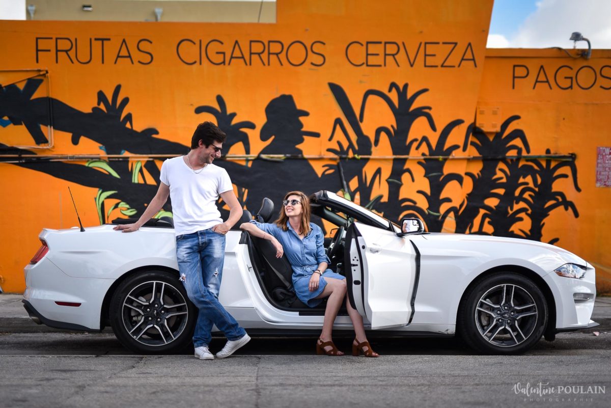 Couple Miami Wynwood - Valentine Poulain voiture