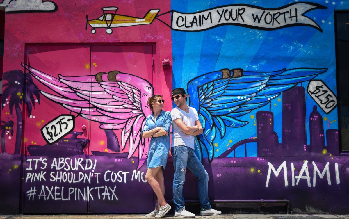 Shooting Couple urbain Miami Wynwood - Valentine Poulain