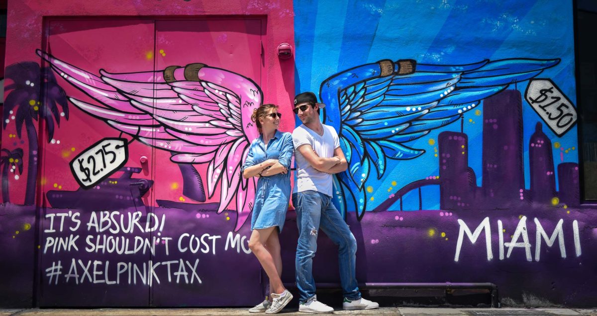 Shooting Couple urbain Miami Wynwood - Valentine Poulain