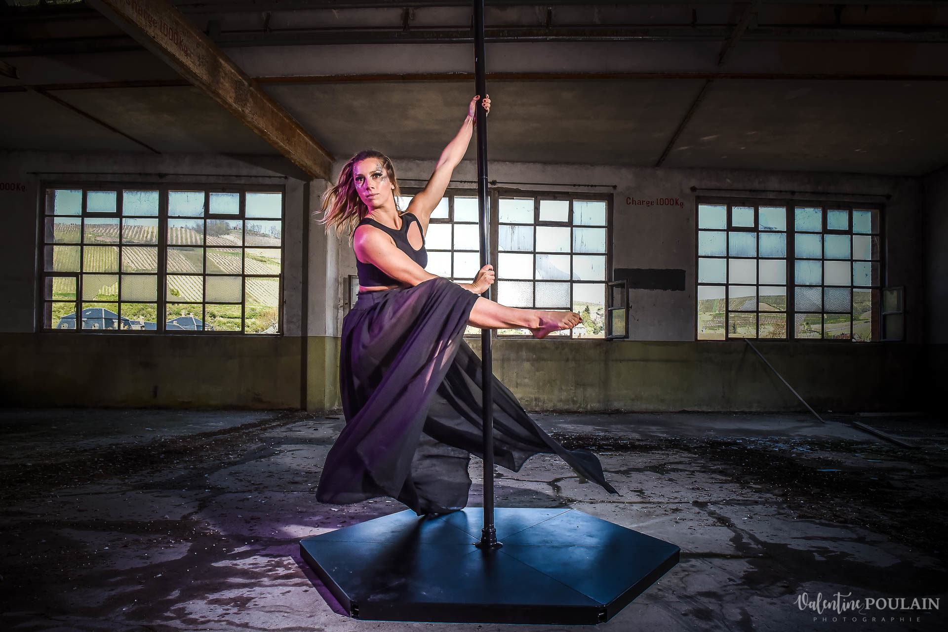 Shooting Pole Dance gymnastique - Valentine Poulain lancer