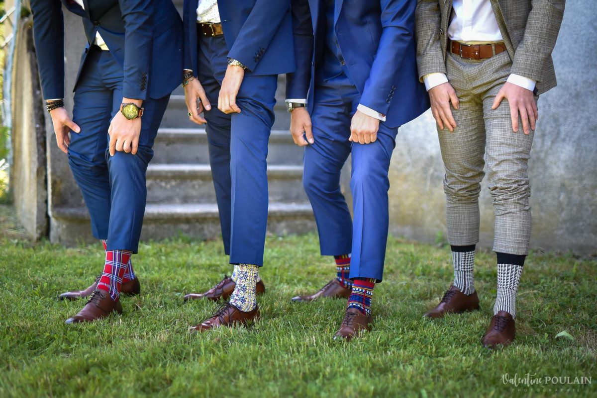 Mariage fun Petit Wettolsheim - Valentine Poulain chaussettes